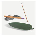 Load image into Gallery viewer, Ceramic House Plant Leaf Incense Burner Holder

